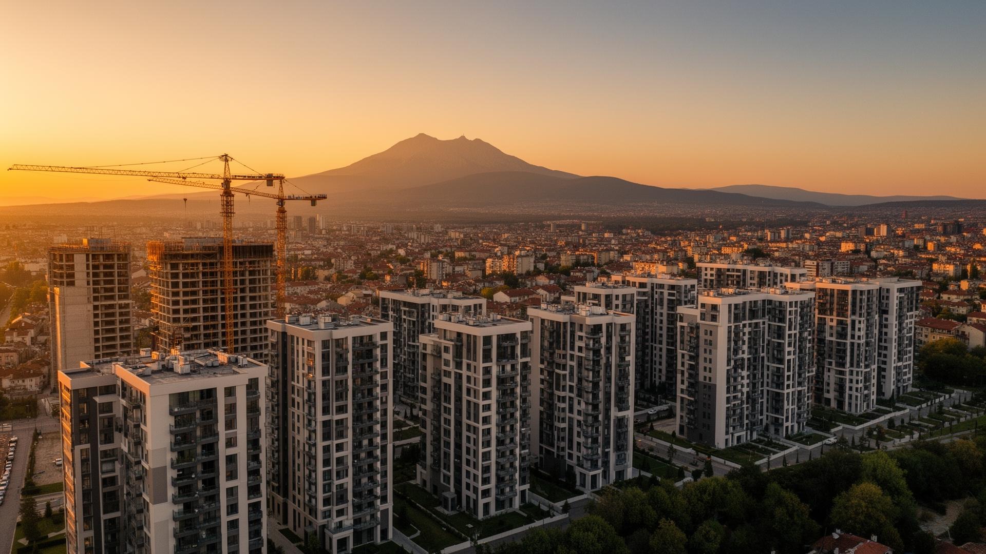 Панорама на София с нови жилищни сгради